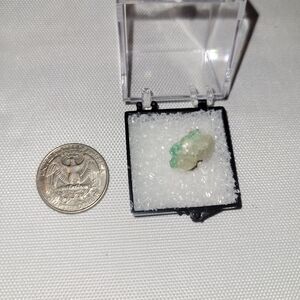 SUPER RARE Aurichalcite with Calcite Specimen in Display Box from New Mexico